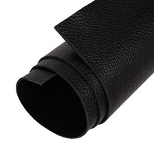 12''X24'' 2.0MM Genuine Black Leather Sheets for Craft - Natural Grain Cow Le...