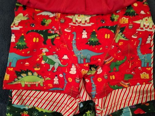Happy Threads 4pk Boys XS 4/5 Athletic Boxer Briefs Christmas, Red,Green, Dinos - Picture 5 of 7