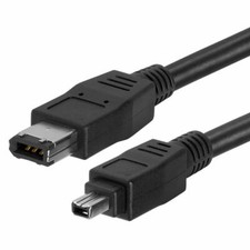 6 Ft High Performance 4-pin to 6 pin IEEE 1394 Firewire 400 iLink Cable