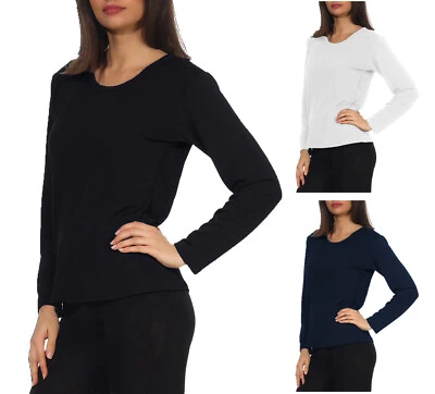 Langarmshirt Thermounterwäsche Damen 2x Skiunterwäsche langes Unterhemd GR 42-48