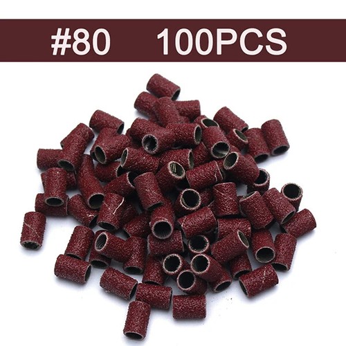 80/120/180# Nail Sanding Bands Electric Nail Machine Drill Bits UV Gel Acrylic - Picture 27 of 84