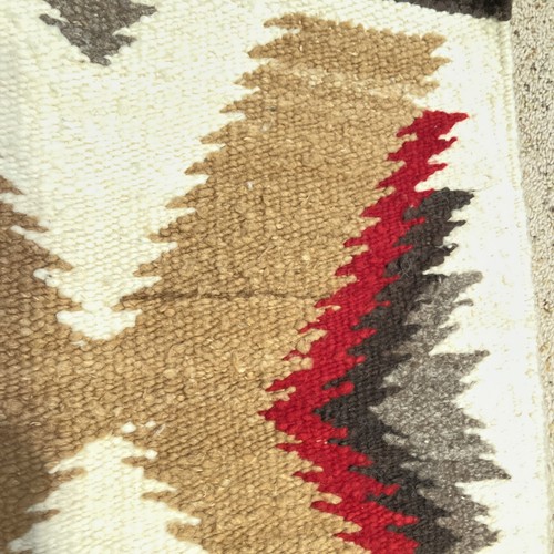 Vintage Navajo Teppich Wolle Weben Blitz Wolke Design Decke - Bild 11 von 19
