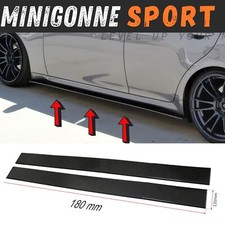 Sotto MINIGONNE NERO LUCIDO per Opel Corsa Mokka Peugeot 208 Mitsubishi Colt