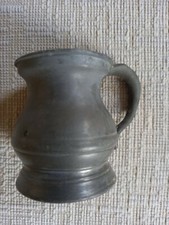 Small, Antique, Victorian, Pewter Tankard/Jug Baluster Measure. 