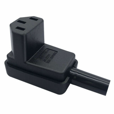 C14/C13 Power Plug Right Angle 3 Pin Rewirable AC Connector 250V 10A 1/2/5/9 pcs