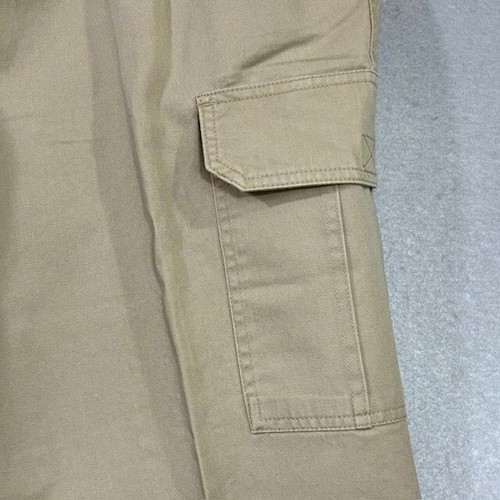 Chaps Herren Hose 36 x 34 hellbraun Chino gerades Bein hoher Bund Cargo Taschen Freizeit - Bild 7 von 17