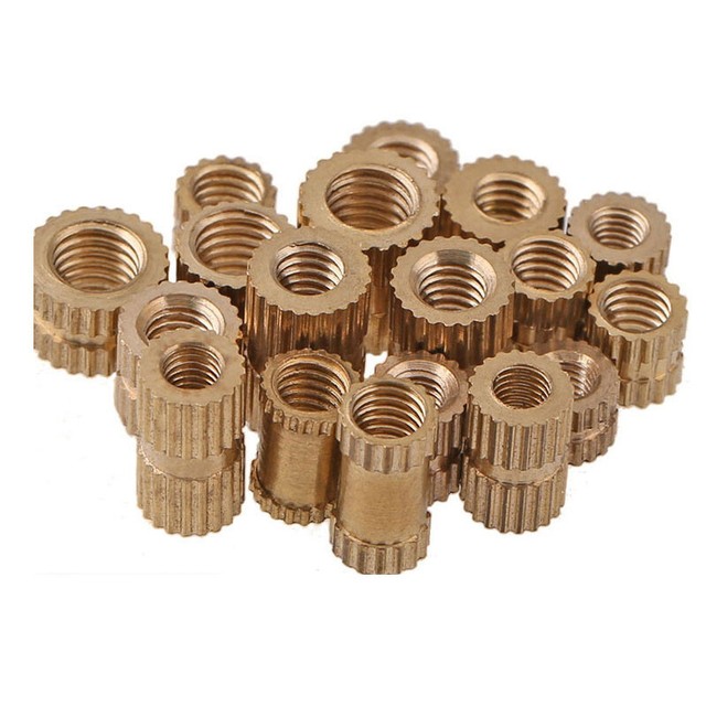 M5 5mm Brass Solid Knurled Nuts Thumb Nuts Insert Embedded Nuts eBay