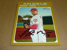 2020 Topps Heritage JUMBO GOLD 5 X 7 03/10 HANSEL ROBLES ANGELS #375