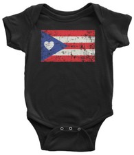 Puerto Rico Flag With Heart Infant Bodysuit Proud Puerto Rican Gift