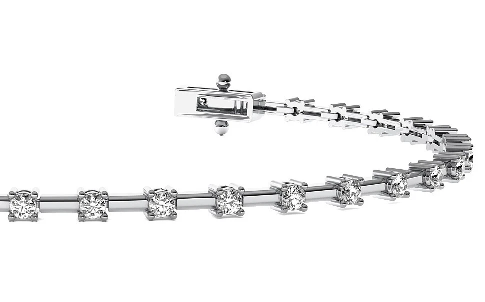 BLACK FRIDAY Natural Diamond Tennis Bracelet 1.00 CT H VS2 Bar