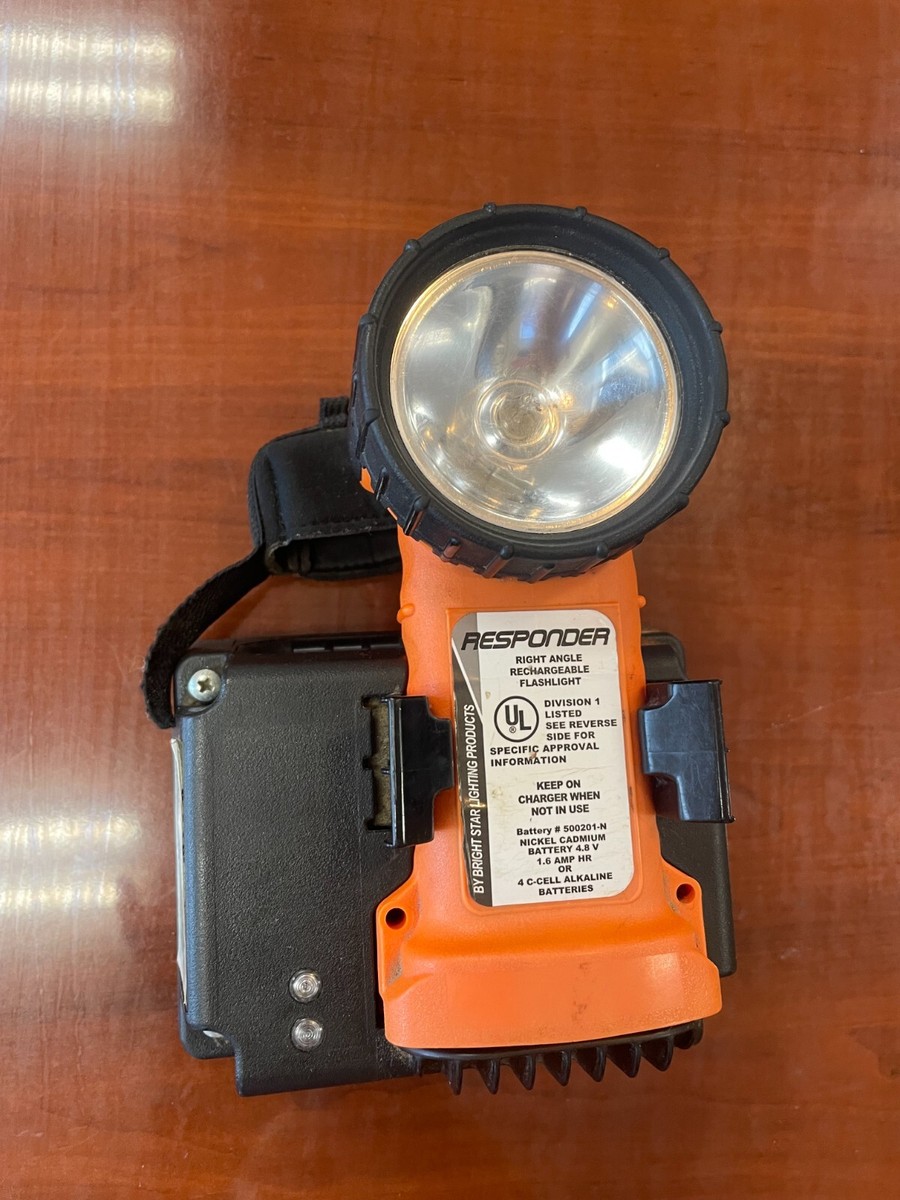 bright star rechargeable flashlight 2124 | Intrinsically Safe, Water-Resistant 3D Cell Incandescent – Unbreakable, Emergency Light for Hazardous Environments | 80 Lumens, 100 Meter Beam Experience peace of mind with its intrinsic safety and versatile 3 light modes KOEHLER BRIGHTSTAR, 325 lm, 7