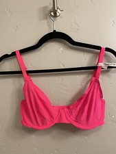 Aerie Smoothez Hot Pink Unlined Underwire Full Coverage Bra Stretch Sz 34D NEW