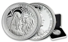 St. Helena Una & the Lion 1 oz .999 silver proof coin 2022