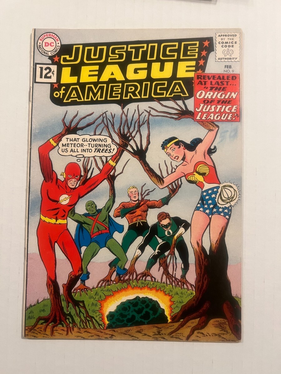JUSTICE LEAGUE OF AMERICA #9 FN 6.0 ORIGIN OF THE JUSTICE LEAGUE