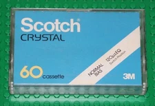 SCOTCH  CRYSTAL     C-60    BLANK CASSETTE TAPE (1)  (USED)