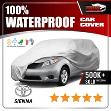 Fits Toyota Sienna 6 layer Car Cover Fitted Outdoor Water Proof Rain Snow Sun