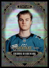 2020-21 Upper Deck Stature RC Fredrik Handemark Rookie 227/399 San Jose Sharks