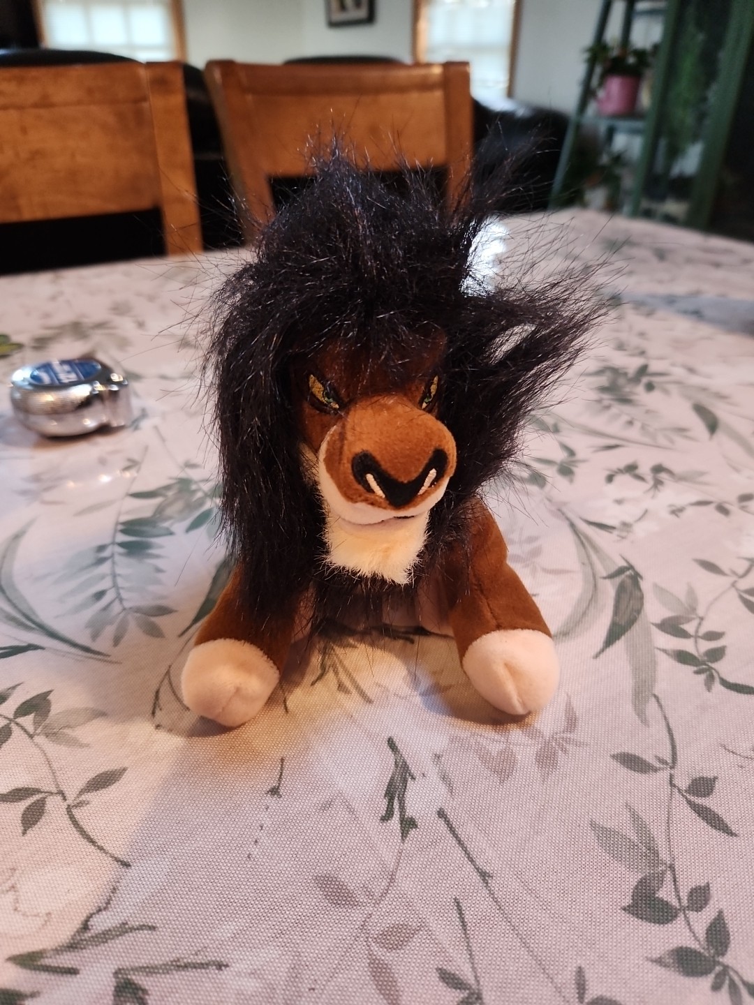 NOS The Lion King Scar Lion Bean Bag Beanie Plush Stuffed Toy Disney Store