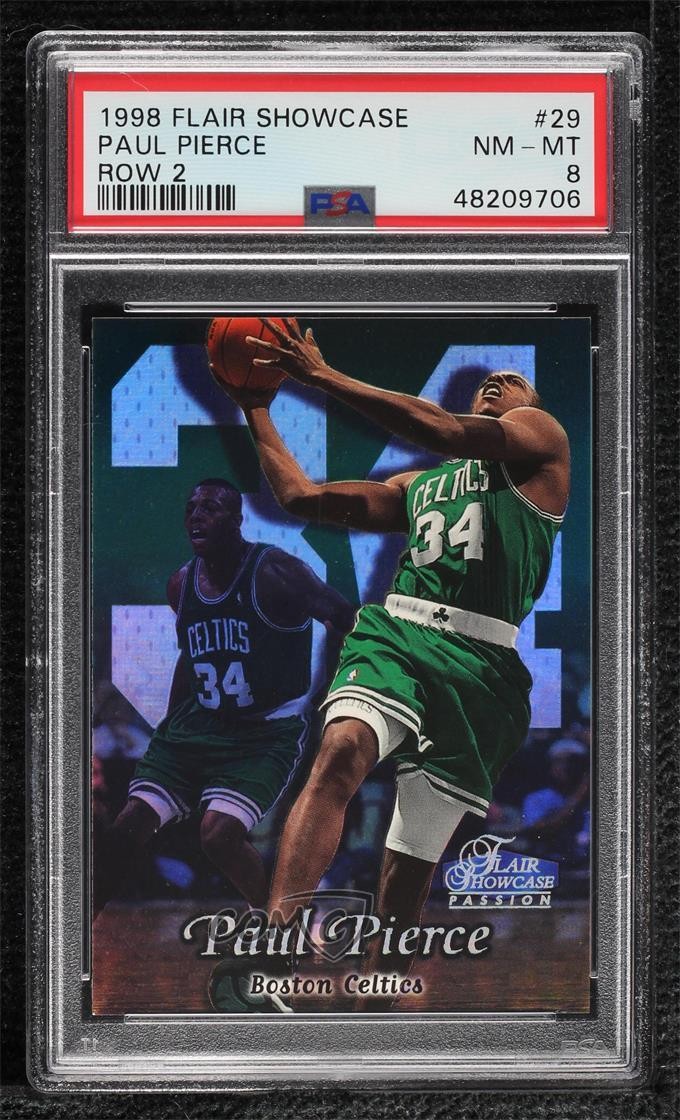 1998-99 Flair Showcase Row 2 Paul Pierce #29 PSA 8 Rookie RC HOF