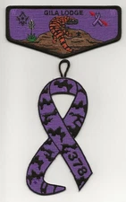 Boy Scout OA 378 Gila Lodge 2025 Spring Ordeal Alzheimer's Awareness Flap Dangle