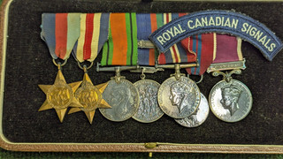 Captain W. K. Clay Royal Canadian Signals medals Queen Elizabeth WW2