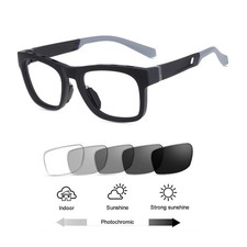 Sporty Full Rim Transition Photochromic Grey Reading Glasses Sunglasses Reader