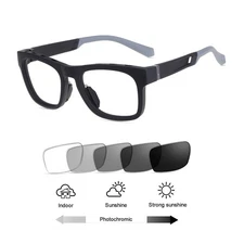  Sporty Full Rim Transition Photochromic Grey Reading Glasses Sunglasses Reader