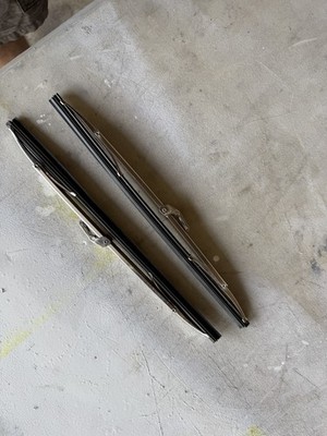 1966 CORVETTE OEM WINDSHIELD WIPER BLADE HOLDERS  CHROME