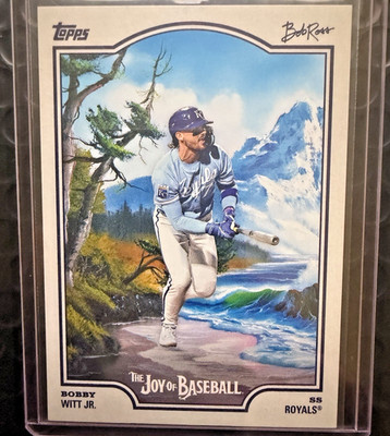 2025 Topps X Bob Ross the Joy of Baseball - Bobby Witt Jr. #06-SP/Case Hit