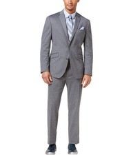 Kenneth Cole Mens Techni-Cole Two Button Formal Suit