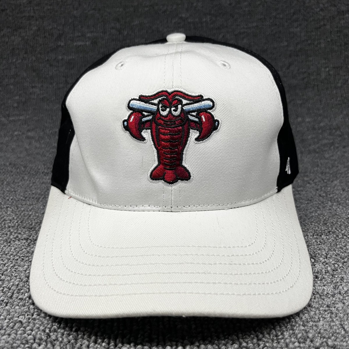 '47 Brand Portland Sea Dogs MiLB Snapback Hat Lobster Bats White Black Captain