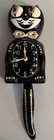 RARE Original BLACK Jeweled Animated Kit Cat Clock Works 70s Original Box VIDEO