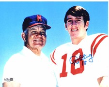 Archie Manning signed 8x10 Photo Ole Miss Football JSA Authentication