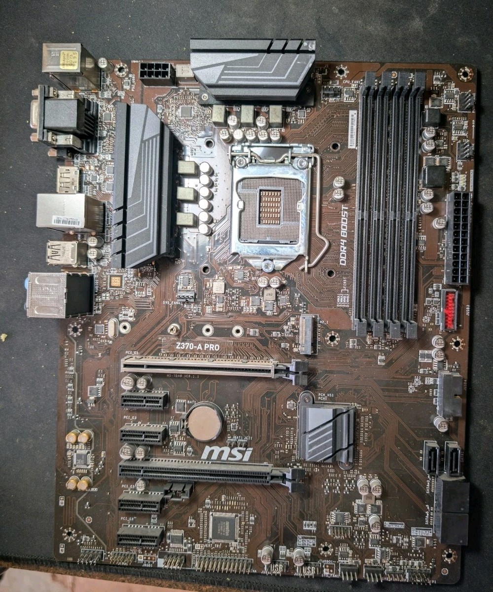 MSI Z370-A PRO Socket LGA 1151 ATX Motherboard (7B48-001R)