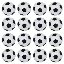 16 Pcs 32mm Mini Foosball Balls Official Table Footballs Black and White