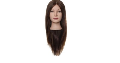 Efalock Practice Head BASIC LINE Lina 50 Cm Brown Beginner Courses