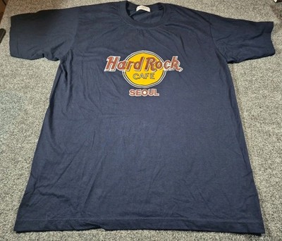 Hard Rock Cafe SEOUL T Shirt Size XL Navy Blue Size Extra Large 