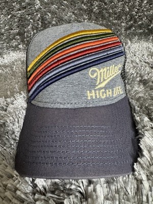 Miller High Life Hat Cap Snapback One Size Multicolor Beer Adjustable Mesh Truck