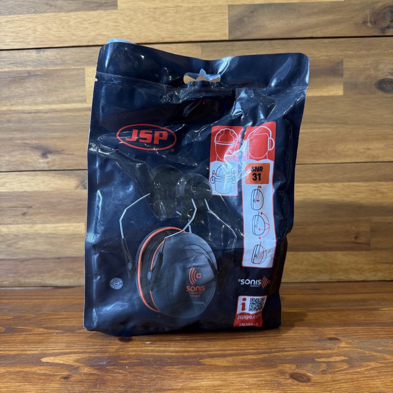 JSP Sonis Compact Low Profile Ear Defenders 31dB SNR Adjustable Comfort