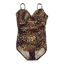 Miraclesuit Leopard Swimsuit One-piece Tummy Control Women  s M 12