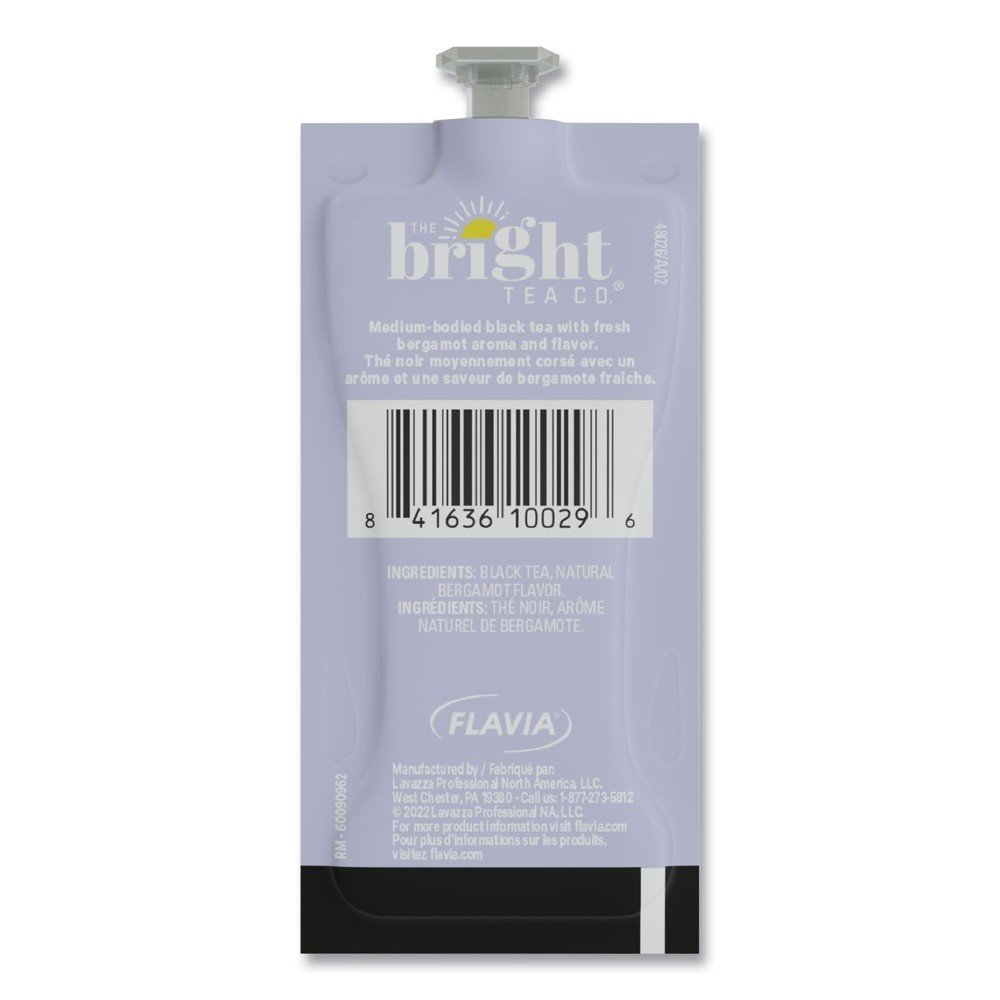 FLAVIA 48026 0.09 oz. The Bright Tea Co. Freshpack - Earl Gray (100/Carton) New