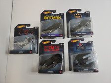 Hot Wheels DC Batman Set 5 Pack with Batmobile, Batwing & Batcycle DKL20 - NIB