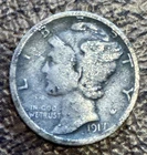 1917 Mercury Dime Silver Circulated Uncertified US Coin