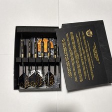 CC-Exquisite Steel Tip Darts Set with Black Gold Honeycomb Flights