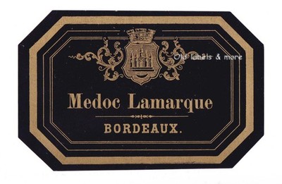 x6105 Médoc Ch. LAMARQUE Bordeaux Weinetikett wine label étiquette de vin