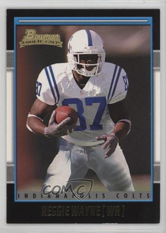 2001 Bowman Gold Reggie Wayne #209 Rookie RC o7m