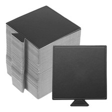 200pcs Mini Cake Boards, Mousse Cake Cardboards Square Cake Bases (Black)