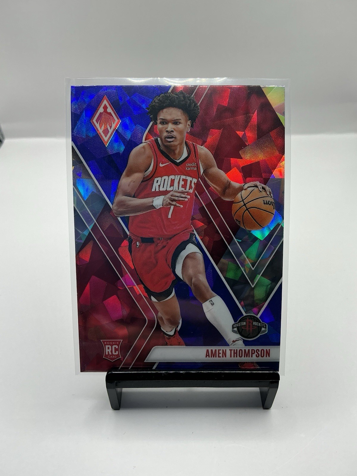 2023-24 Panini Phoenix - Rookies Amen Thompson #300 Blue Ice (RC)