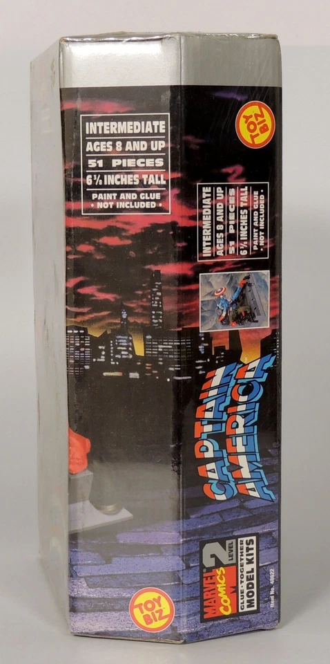 De colección: Kit Modelo Toy Biz Capitán América Marvel Comics Nivel 2 SELLADO (1998) Foto 4 de 4