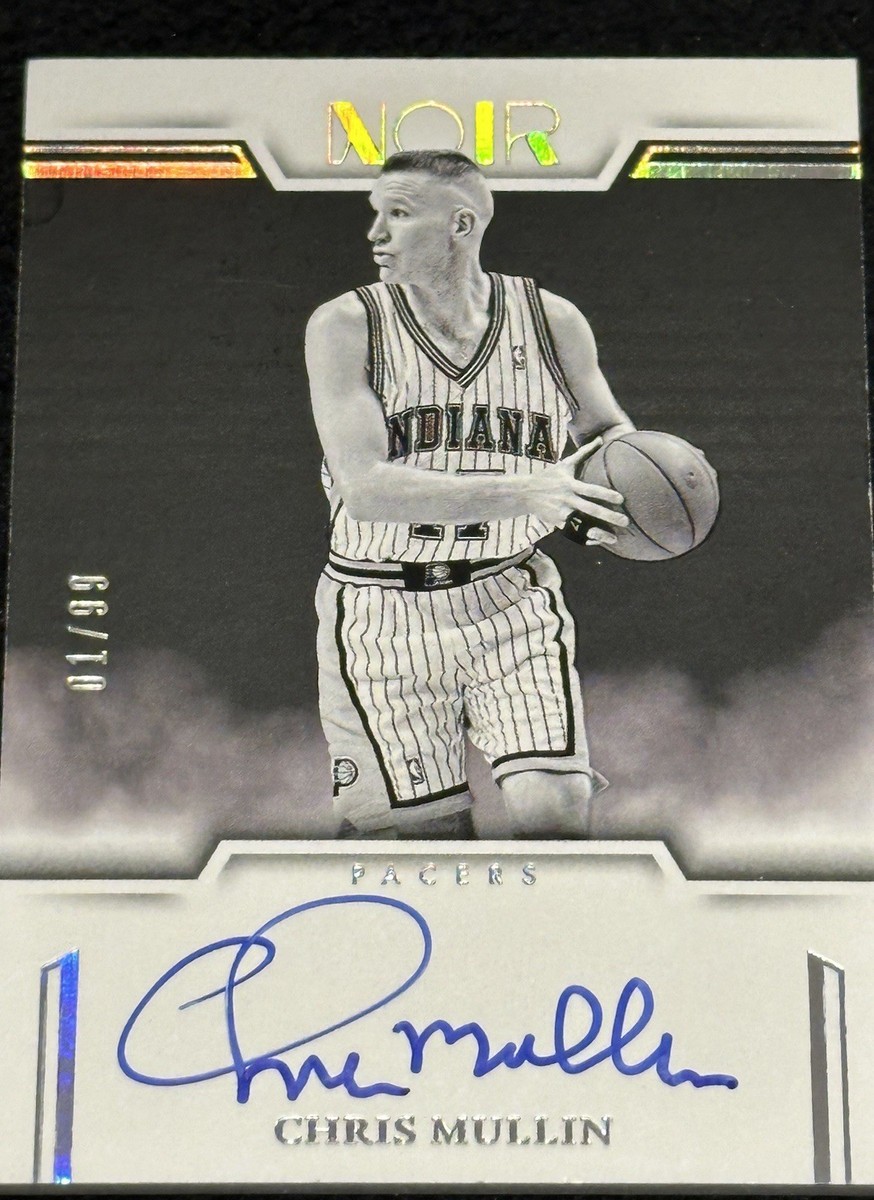 2024-25 Panini Noir Auto Noir Black and White Chris Mullin #ANB 
